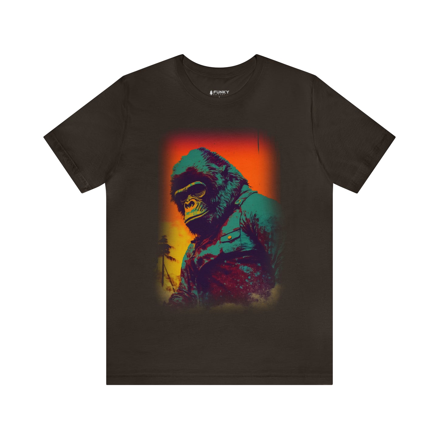 RETRO GORILLA SNOWBOARDING T-SHIRT