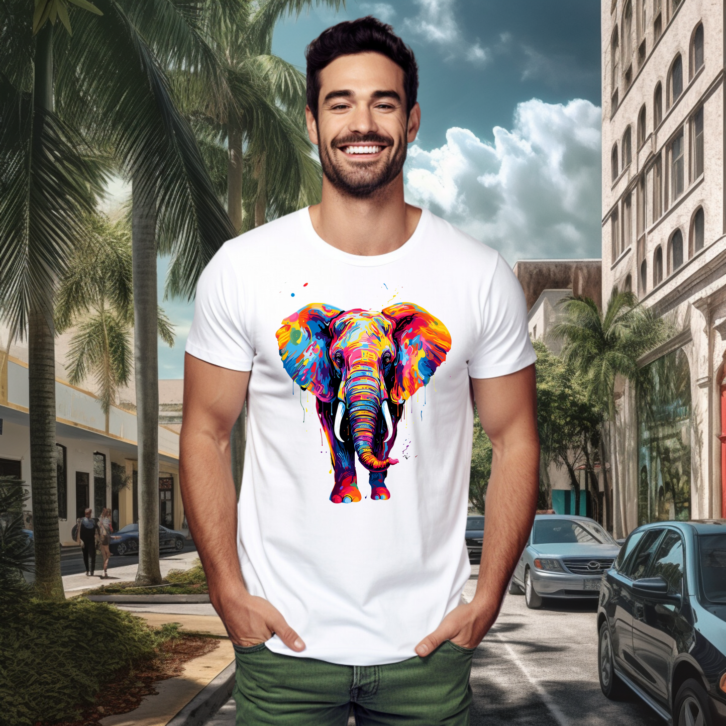 ELEPHANT ART T-SHIRT