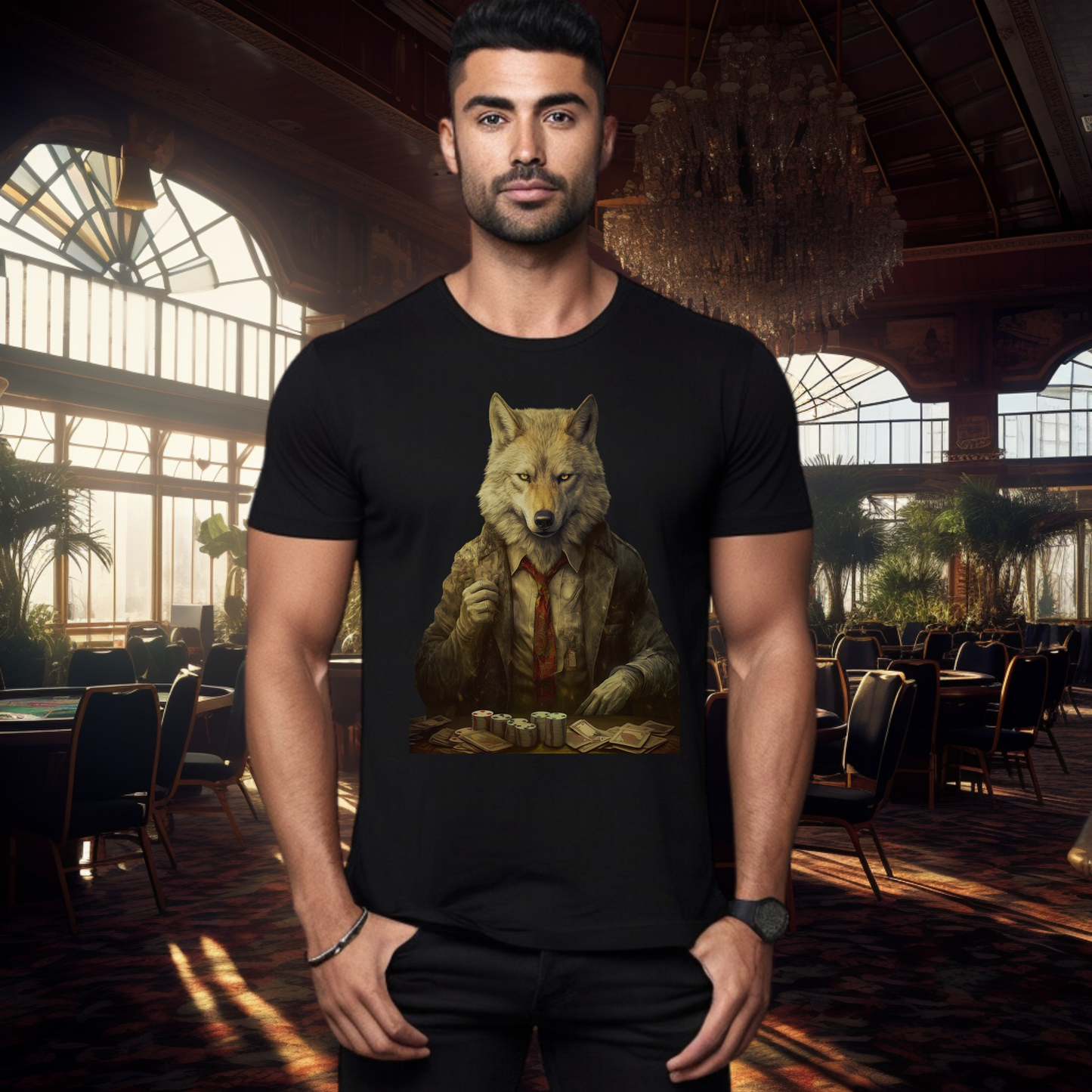 POKER WOLF T-SHIRT